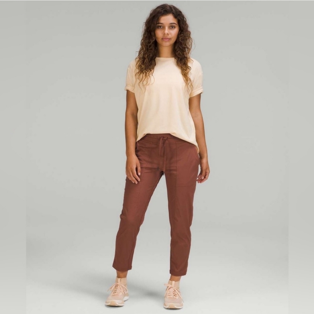 Lululemon💎Dance Studio Mid-Rise Crop 25" Cinch Ankle✨Ancient Copper✨2